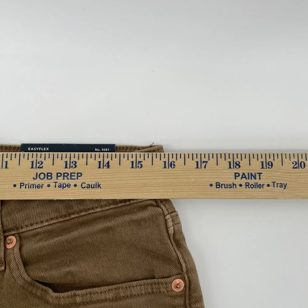 American Eagle Slim Straight Easyflex Jeans Toasted Almond Brown 30x30 NEW